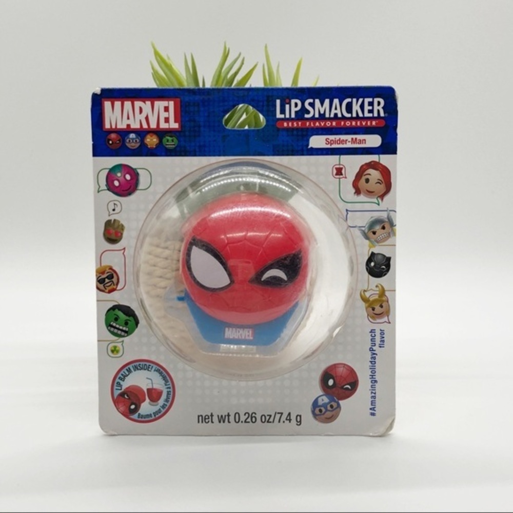 Lip Smacker Disney Spiderman Emoji Flip Balm, NIP